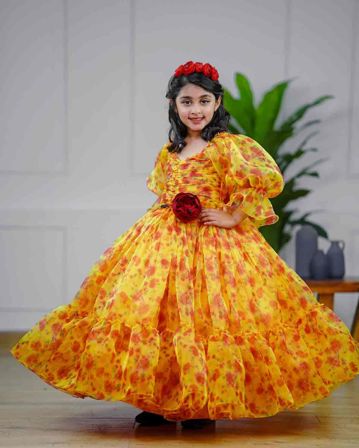 Long frock designs for kids outlet
