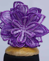 Lavender and Purple Flamingo Theme Dress Highlighted With Handwork