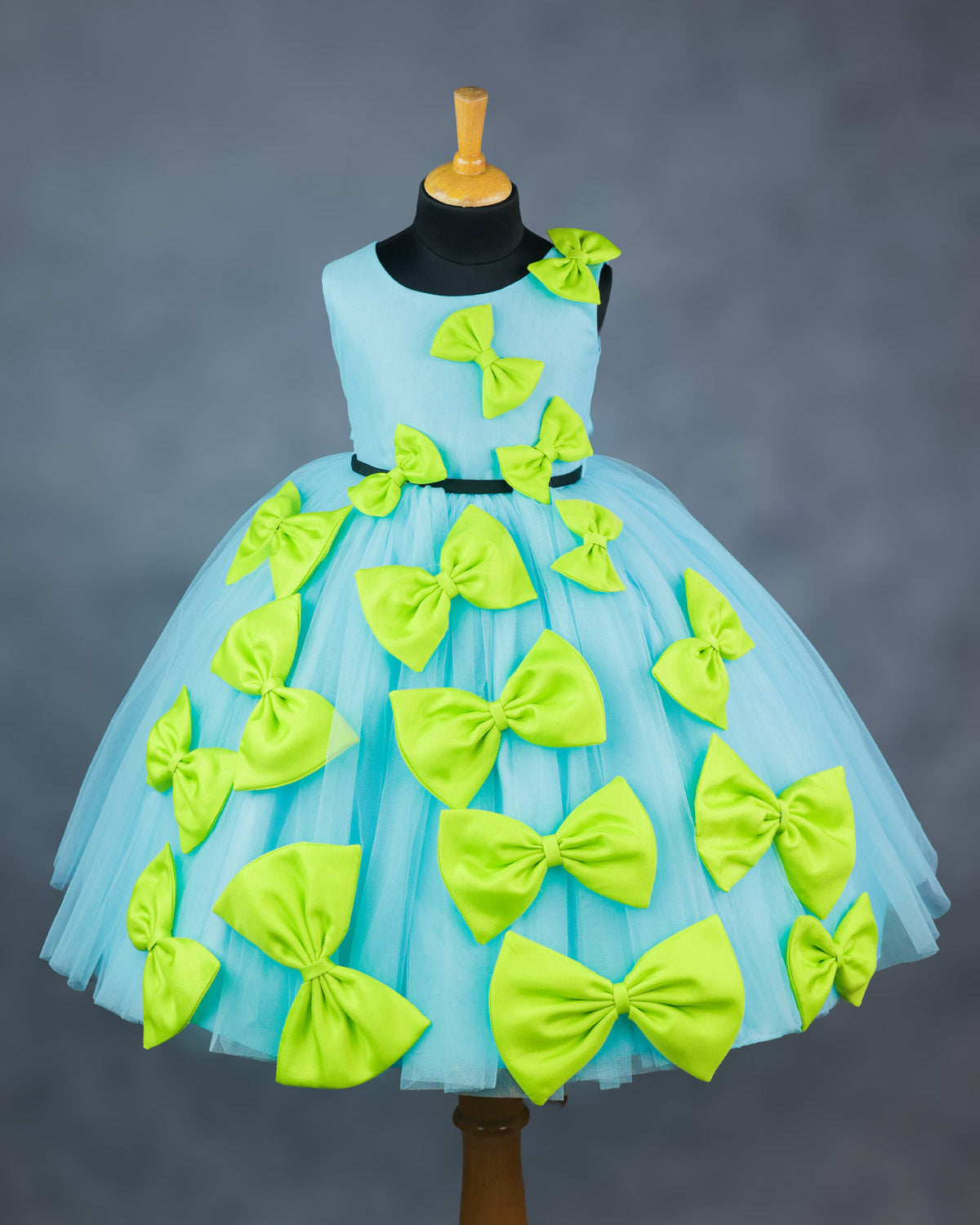 Buy Blue and Green Combo Organza Gown for Kids Online Girls Party Wear Online www.liandli.in