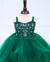 Deep Forest Green Simple Gown
