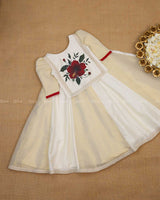 Hibiscus Hand Painted Ethinic Top and Skirt