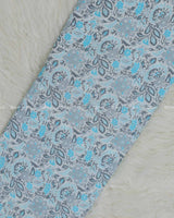 Baby Blue Cotton Print Fabric