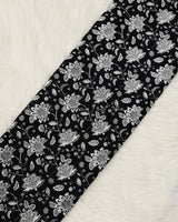 Black Cotton Print fabric