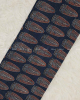 Navy Blue Cotton Print fabric