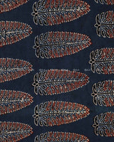 Navy Blue Cotton Print fabric