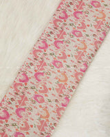 White Cora Cotton Floral Print Fabric