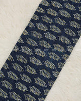 Navy Blue Cotton Print