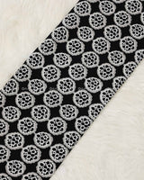 Black Cotton Print Fabric