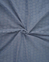 Dusty Blue Hakoba Pure Cotton Fabric