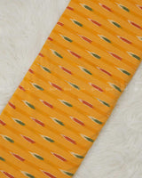 Mango Yellow Ikkat Cotton Fabric
