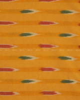 Mango Yellow Ikkat Cotton Fabric