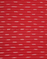 Red Ikkat Cotton Fabric