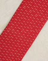 Red Ikkat Cotton Fabric