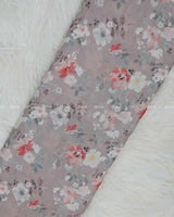 Ashes of Roses Cotton Printed Linen Fabric