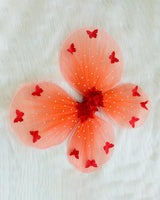 Elegant Butterfly Shaped Wings in Orange Colour