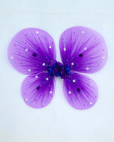 Elegant Butterfly Shaped Wings in Purple
