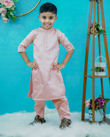Kids Maroon Floral Jacket with Peach Kurta Online | Kids Party Wear Dresses Online in India