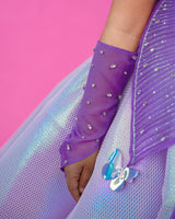 Kids Lavender Rainbow Shimmer Panel Gown Online | Buy Designer Party Wear Gowns Online