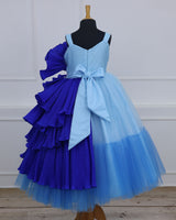 Frozen Elza Theme Gown Blue Shades Couture Gown