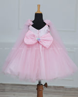 Dreamy Floral Icy Pink Princess Gown-C