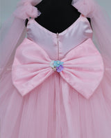 Dreamy Floral Icy Pink Princess Gown-C