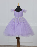 Light Lavender Gown with Intricate Handworks
