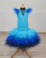 Fish - Cut Blue Shaded Gown