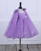 Dreamy Floral Lavender Princess Gown