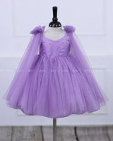 Dreamy Floral Lavender Princess Gown