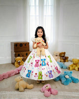 Enchanting Frock featuring Rainbow and Teddy castle