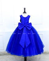Deep Royal Blue Gown with Handcrafted Butterfly Wings