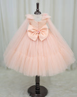 Dreamy Floral Light Peach Prince & Princess Gown(New)