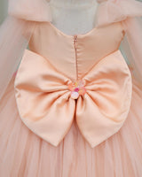 Dreamy Floral Light Peach Prince & Princess Gown