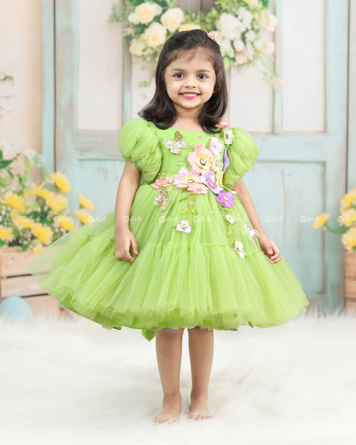 Shop Tulle Gown for Kids Online | Designer Frocks Online in Kerala   www.liandli.in