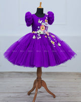 Purple Fairy Tale Dress with Wild Flowers.