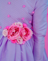Kids Lavender Frock Online | Designer Kids Clothes Online in Tamil Nadu