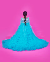 kids Snow Flakes Theme A-Line Twinkle Frock Online | Kids Party Wear Dresses Online in India