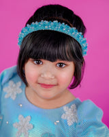 Kids Snow Flakes Theme Dress |  Kids A-Line Twinkle Frock