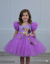 Lavender Fairy Tale Dress with Wild Flowers.