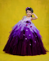 Kids Lavender with Purple Gown Online | Kids Party Wear Online