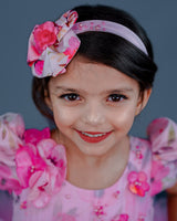 Kids Pink Floral Printed Gowns Online | Kids Party Wear Online