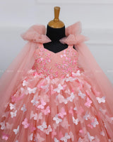 Cotton Candy Frock with Intricate Handwork