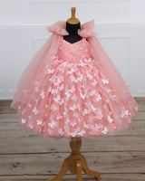 Cotton Candy Frock with Intricate Handwork