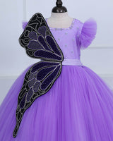 Beautiful Monarch Butterfly Theme Gown in Lavender and purple Color Combo with Detachable Wings and Belt.