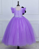 Beautiful Monarch Butterfly Theme Gown in Lavender and purple Color Combo with Detachable Wings and Belt.
