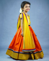 Kids Yellow Brocade Lehenga Online | Premium Quality Kids Wear Online in India