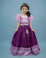 Kids Geometric Printed Top and Skirt Online | Kids Party Wear Dresses Online in India