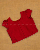 Maroon and Ivory and Off White Ethnic Top and Skirt.