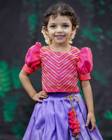 Handcrafted Pattupavada | Buy Kids Ethnic Wear Online