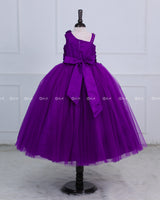 Dark Purple Flower Frock